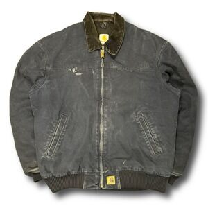 Carhartt Workwear 90s Vtg Union USA Made Navy Detroit Jacket